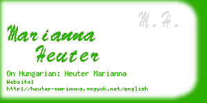 marianna heuter business card